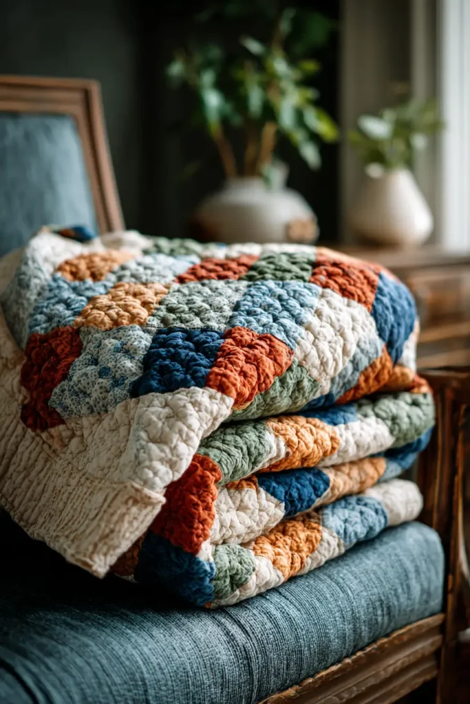 Elegant Irish Chain Couch Throws for Cozy Living Room Evenings