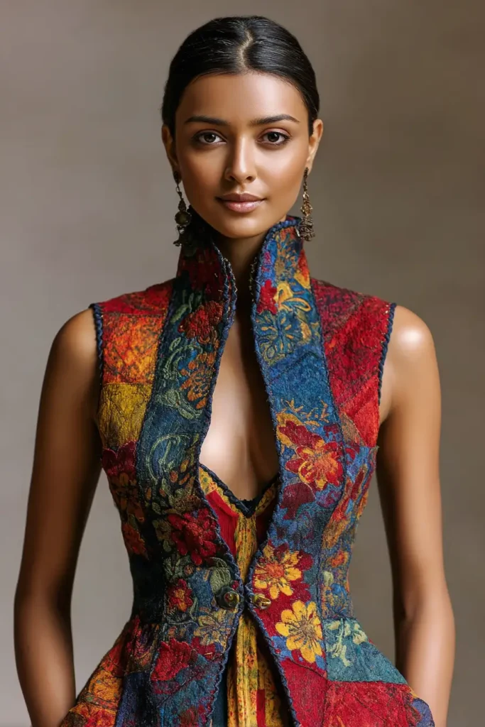 Hand-Embroidered Nakshi Kantha Tunic Tops for Everyday Grace