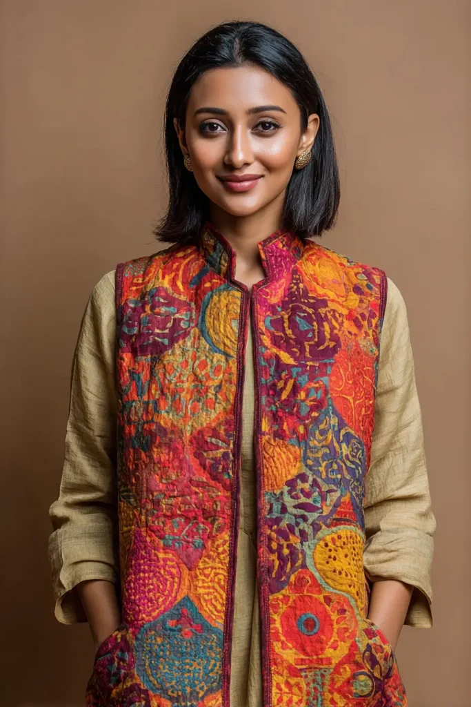 Hand-Embroidered Nakshi Kantha Tunic Tops for Everyday Grace