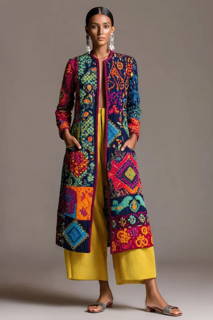 Hand-Embroidered Nakshi Kantha Tunic Tops for Everyday Grace
