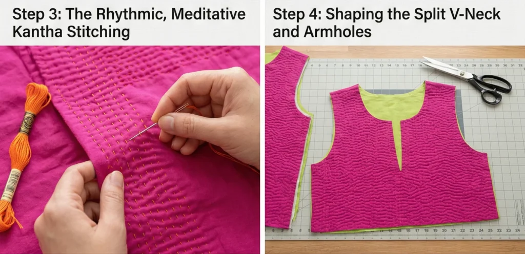 Hand-Embroidered Nakshi Kantha Tunic Tops for Everyday Grace