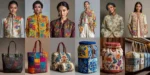 Hanging Reversible Kantha Stitch Laundry Hampers for Closet Organization