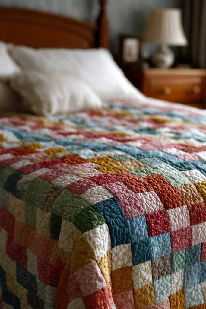 Luxurious Double Irish Chain Bed Quilts for Cozy Master Bedroom Comfort