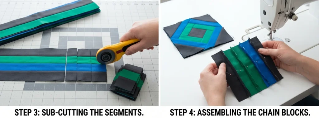 Luxurious Double Irish Chain Bed Quilts for Cozy Master Bedroom Comfort