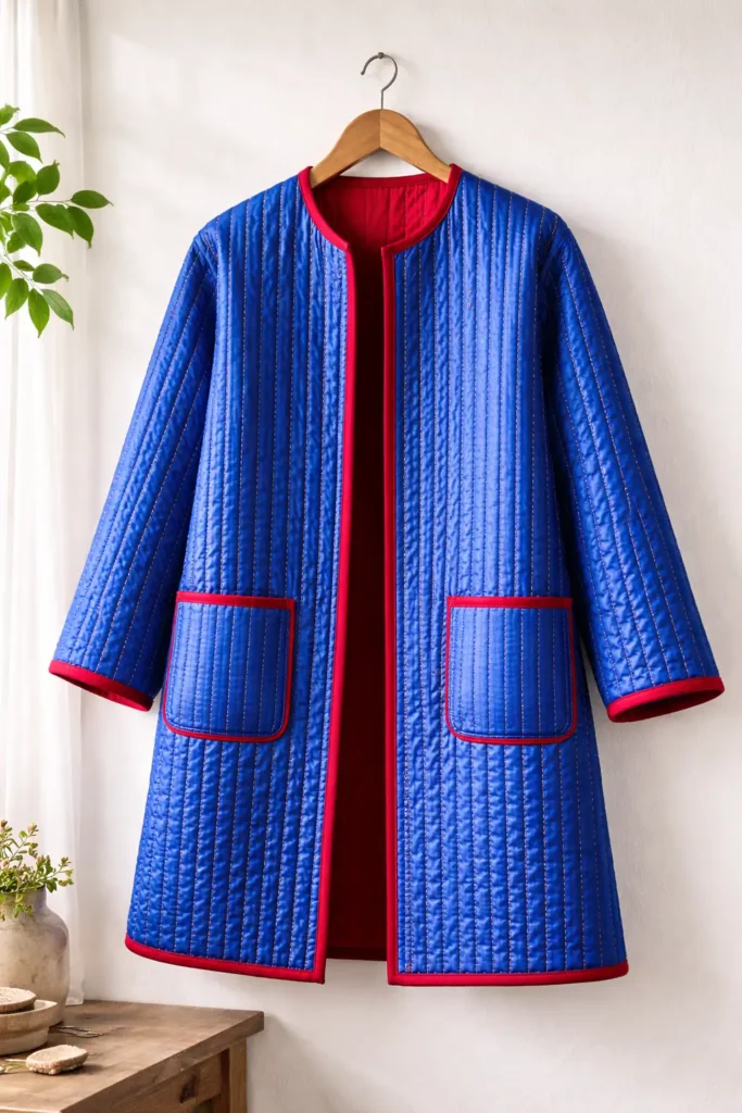 Luxurious Silk Nakshi Kantha Winter Jackets for Cozy Warmth
