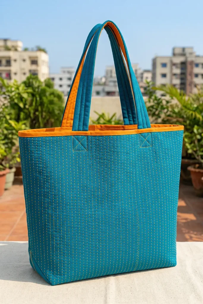 Oversized Nakshi Kantha Tote Bags for Stylish Everyday Carry