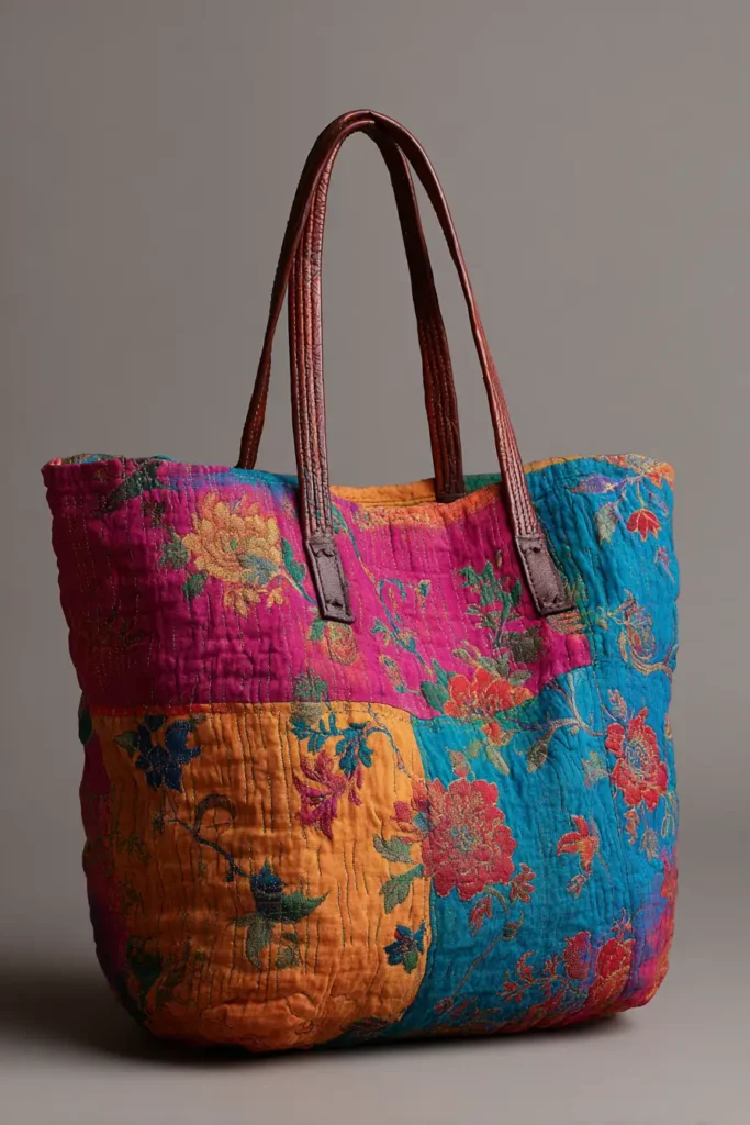 Oversized Nakshi Kantha Tote Bags for Stylish Everyday Carry