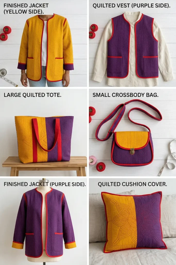 Reversible Nakshi Kantha Quilted Jackets for Versatile Styling