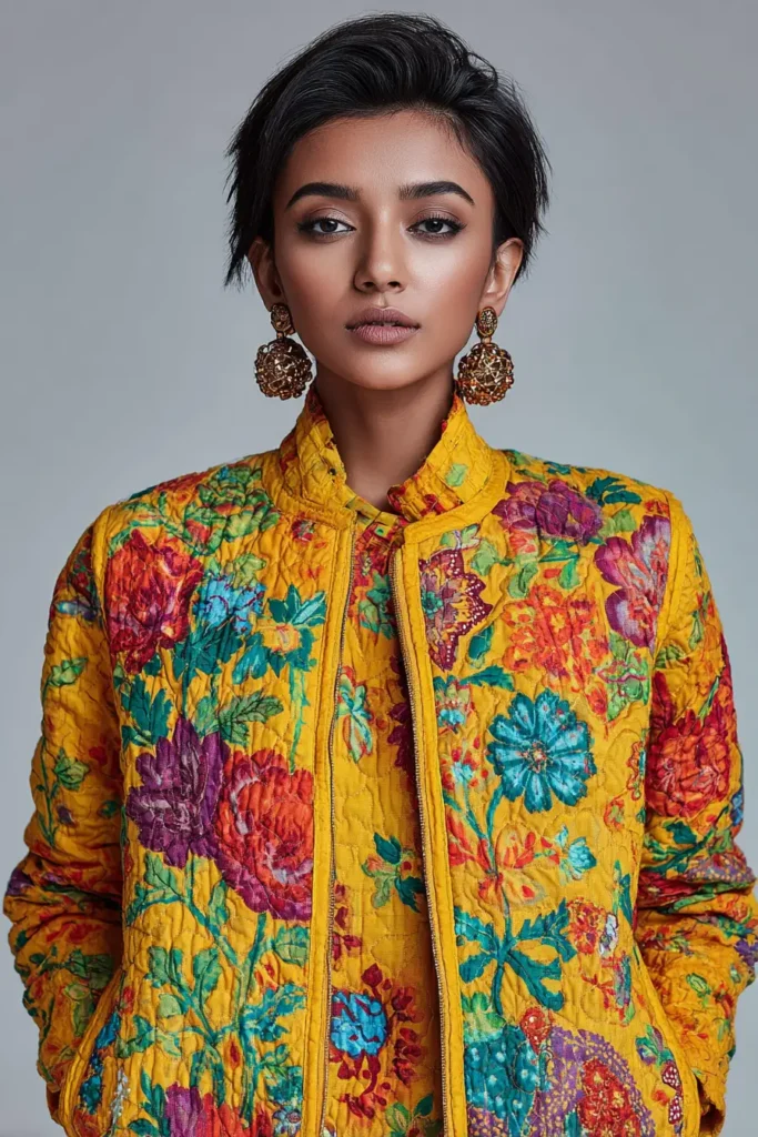 Reversible Nakshi Kantha Quilted Jackets for Versatile Styling