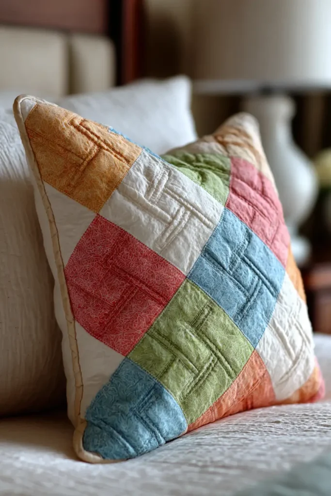 Soft Pastel Irish Chain Pillow Covers for a Calming Sleep Space