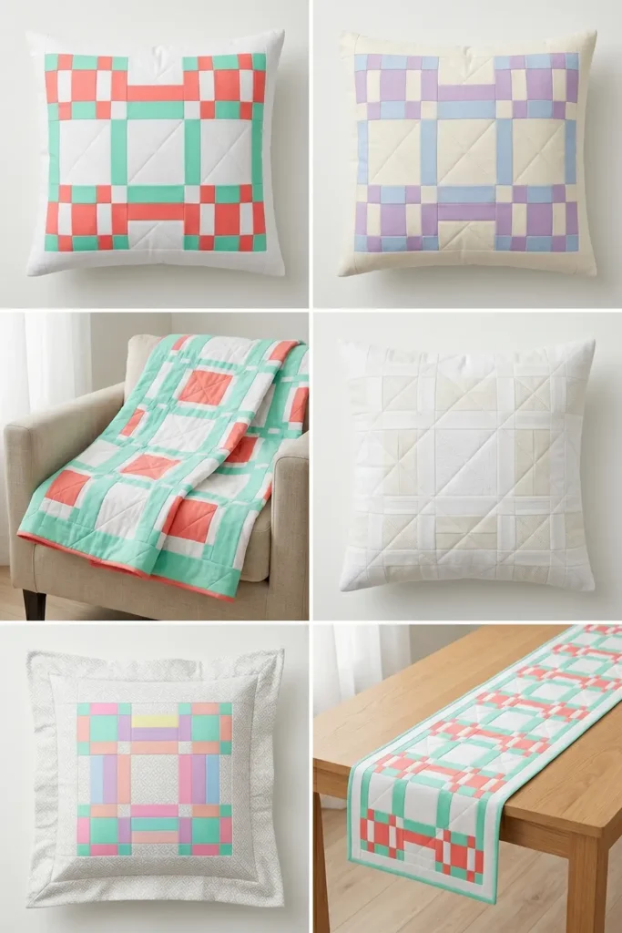 Soft Pastel Irish Chain Pillow Covers for a Calming Sleep Space