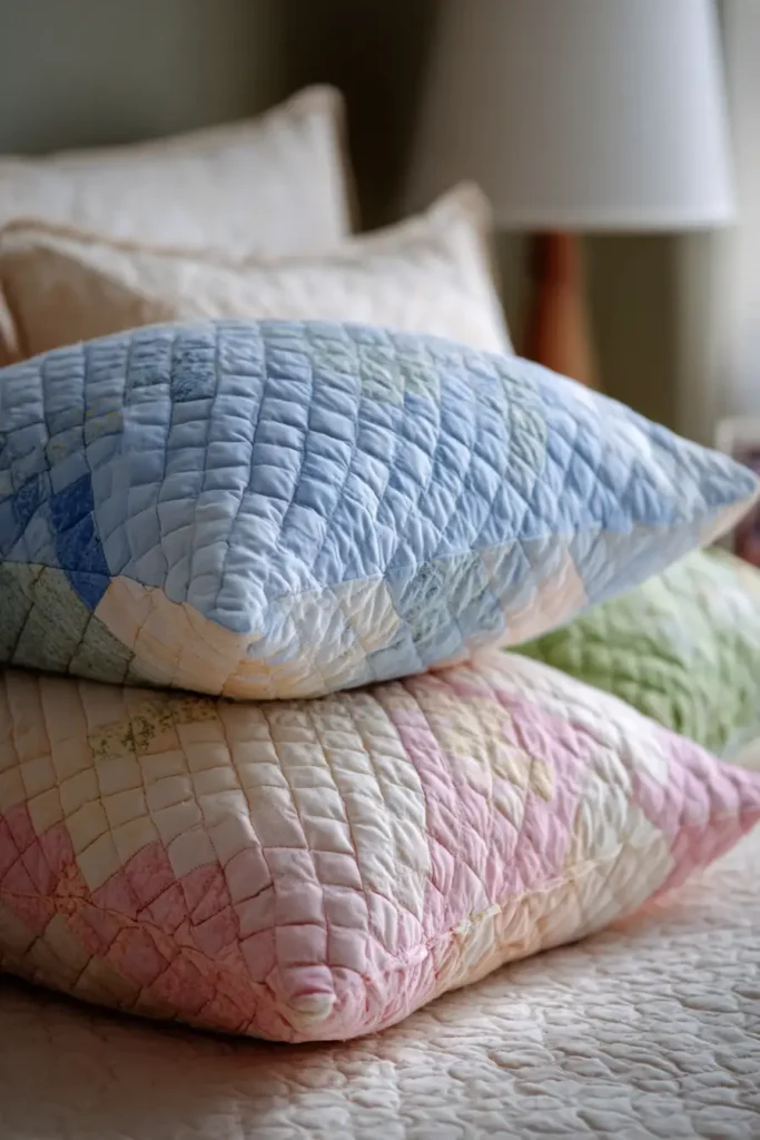 Soft Pastel Irish Chain Pillow Covers for a Calming Sleep Space