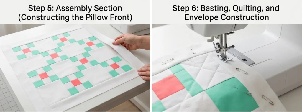 Soft Pastel Irish Chain Pillow Covers for a Calming Sleep Space