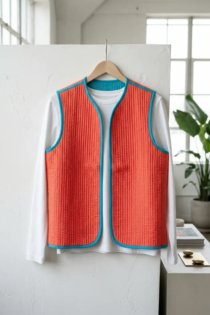 Sophisticated Nakshi Kantha Quilted Vests for Layered Sophistication