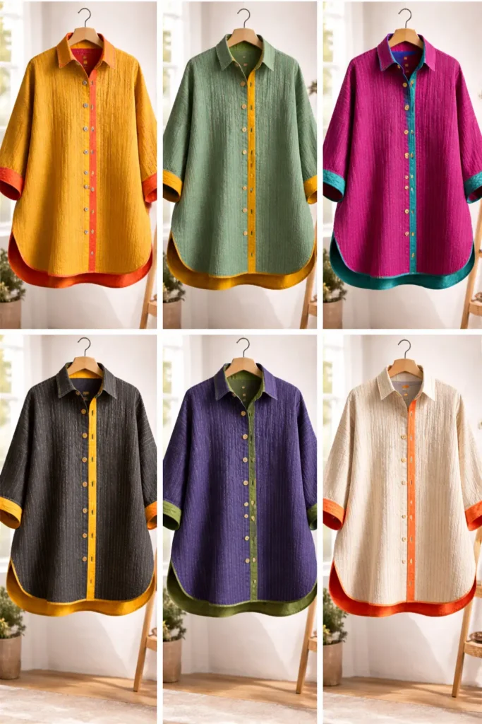 Stylish Oversized Nakshi Kantha Shirts for Ultimate Comfort