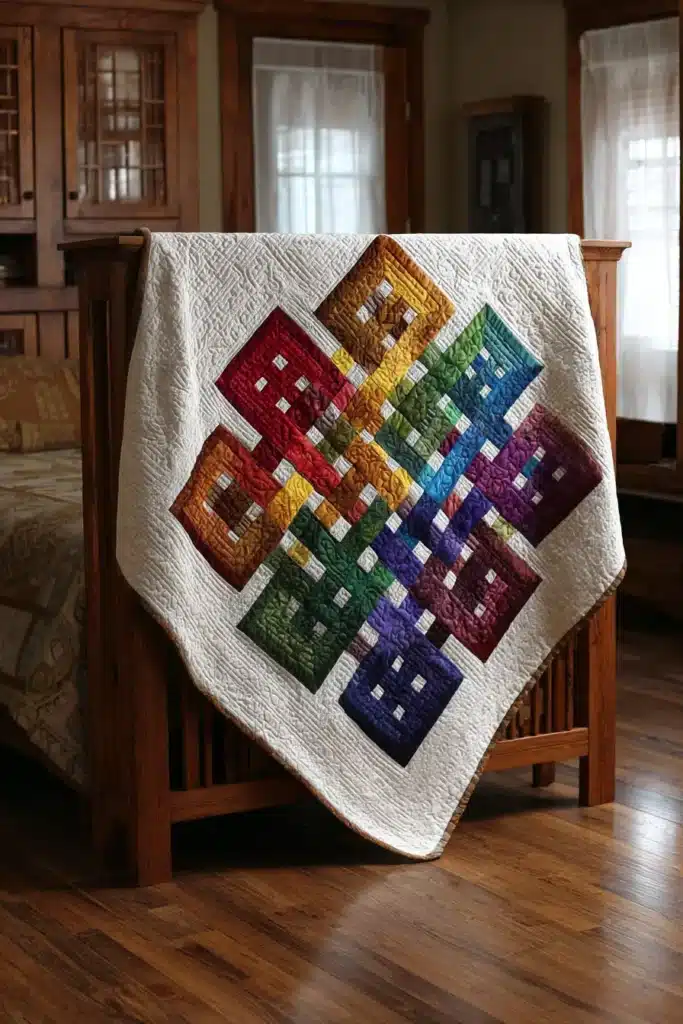 Artistic Geometric Irish Chain Wall Hangings for a Sophisticated Focal Point