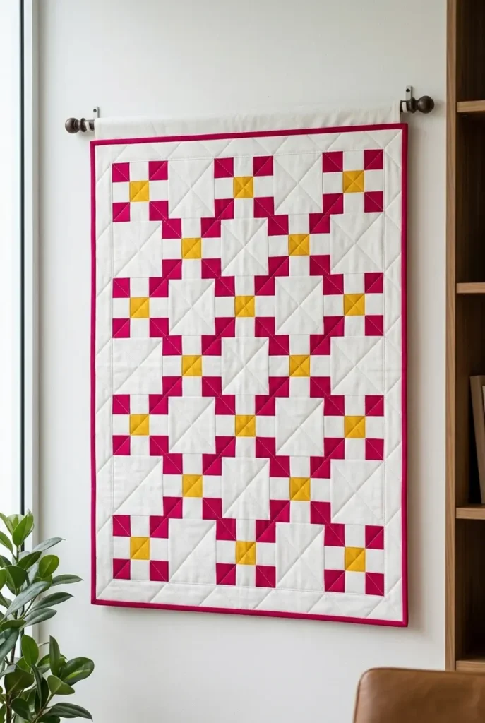 Artistic Geometric Irish Chain Wall Hangings for a Sophisticated Focal Point