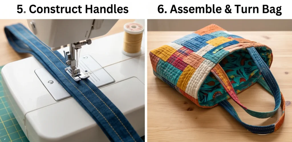 Eco-Friendly Boro Patchwork Japanese Quilted Shopper Bags for Sustainable Living