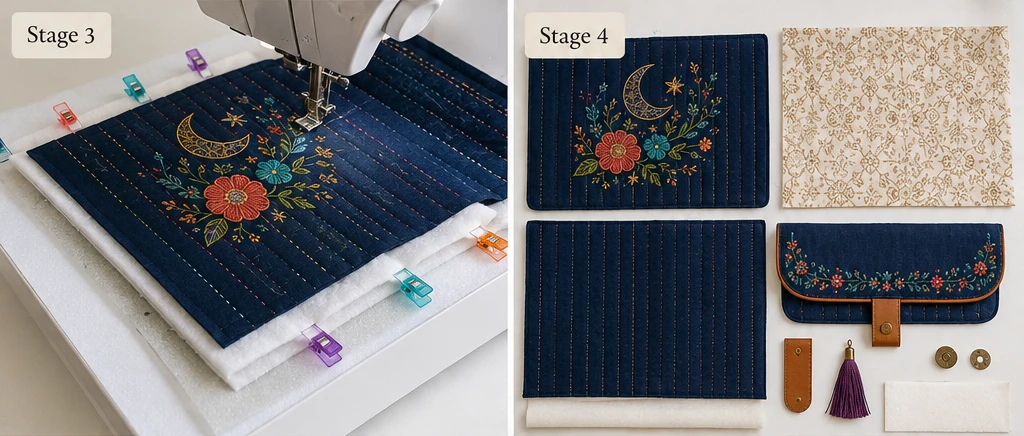 Elegant Embroidered Bohemian Quilt Laptop Sleeves for Modern Professionals