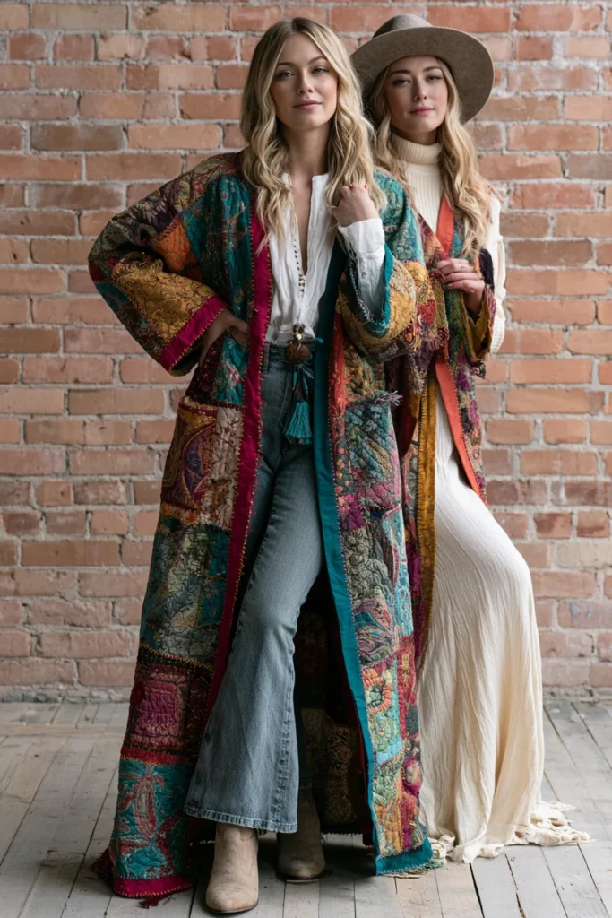 Elegant Longline Boho Quilt Jackets for Effortless Everyday Layering