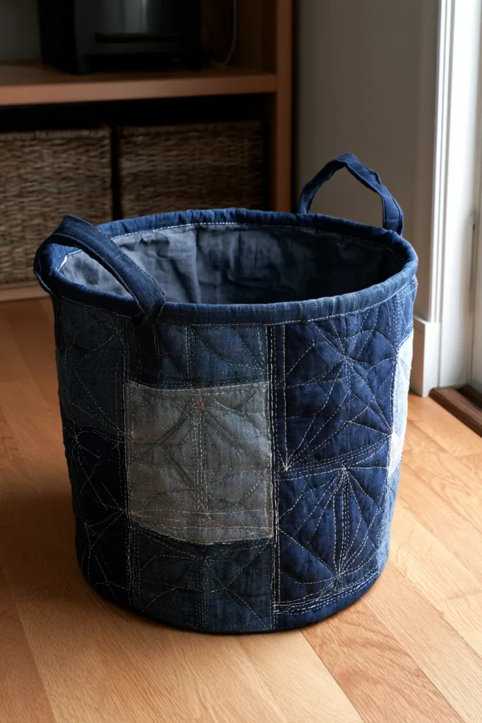 Foldable Japanese Quilted Laundry Hampers for Stylish Small Spaces