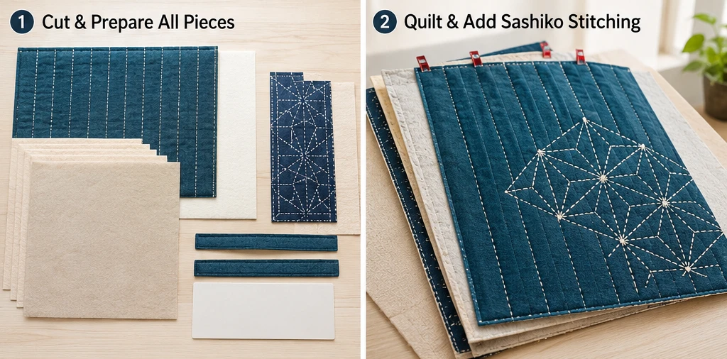 Foldable Japanese Quilted Laundry Hampers for Stylish Small Spaces