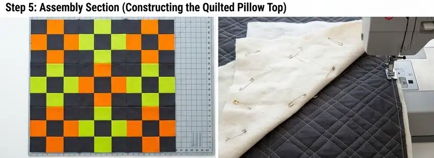 Heavyweight Irish Chain Floor Pillows for Casual Lounge Seating