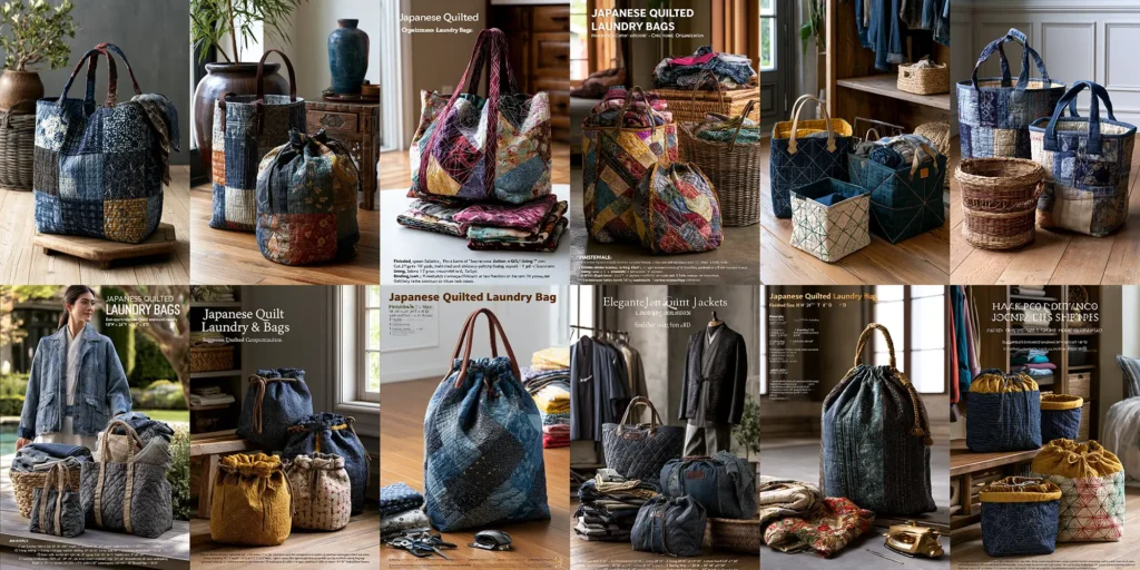 Japanese Quilted Bag Ideas: 7 Elegant Totes & Laundry Hampers for Modern Living
