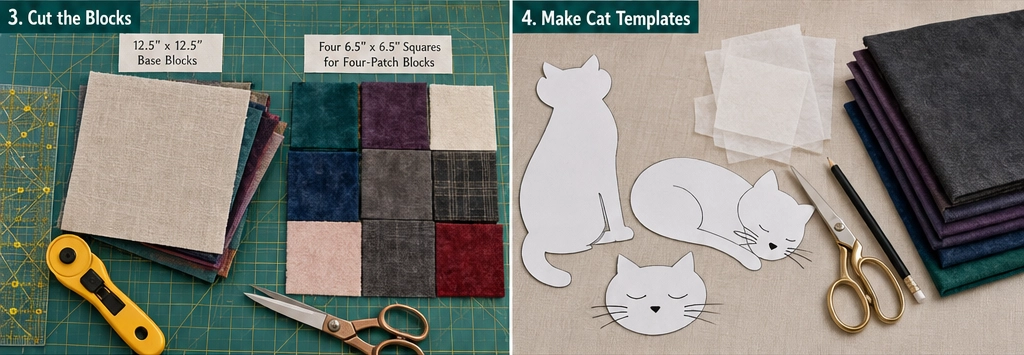 Luxury-Inspired Mixed-Texture Cat Quilts for Cozy Sofa Throws