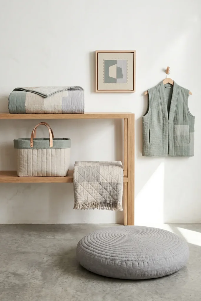 Minimalist Sashiko Stitched Japanese Quilt Jackets for Everyday Elegance