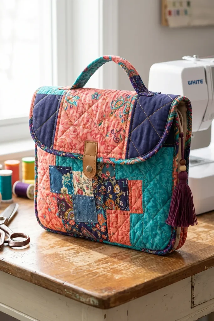 Padded Boho Quilted Laptop Bags for Secure and Stylish Tech Protection
