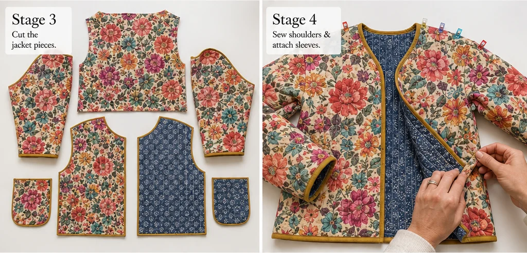 Reversible Floral Boho Quilt Jackets for Versatile, Elegant Looks