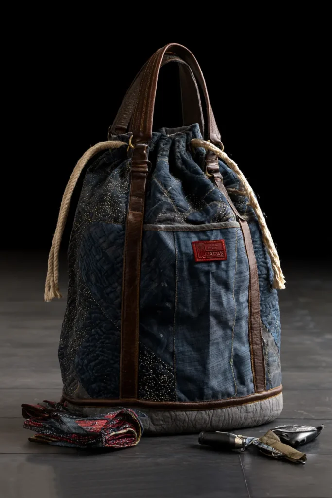 Spacious Japanese Quilted Laundry Bags for Chic Home Organization