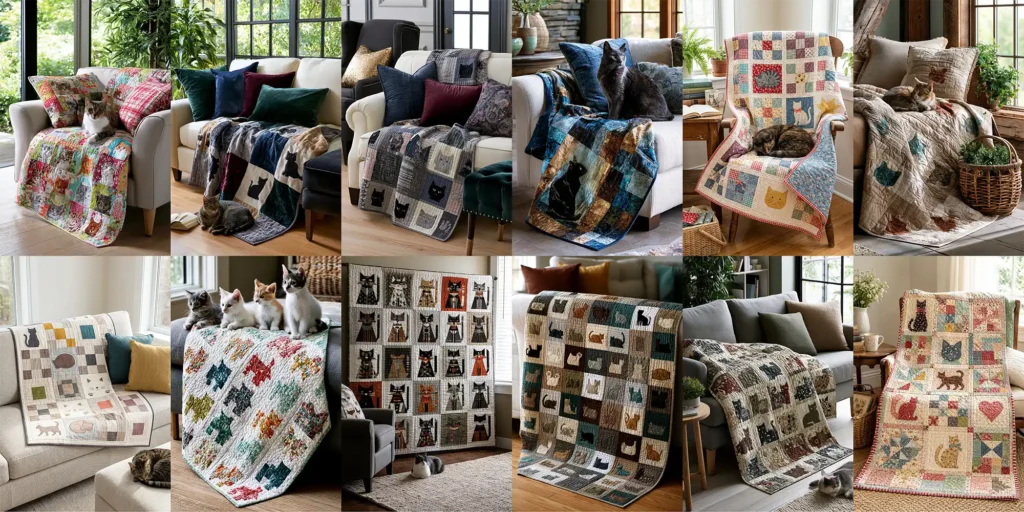 5 Stylish Cat Quilt Pattern Ideas: Cozy Design Concepts for Elegant Spaces