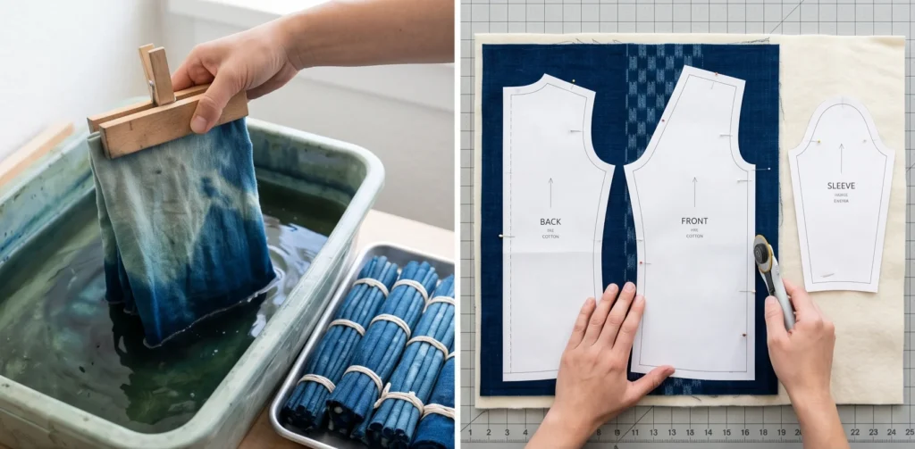 Stylish Indigo Dyed Quilted Tops for Chic and Comfortable Layering