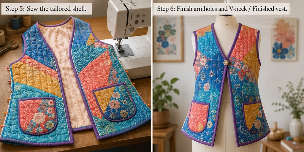 Tailored Japanese Quilt Vests for Effortless Transitional Style
