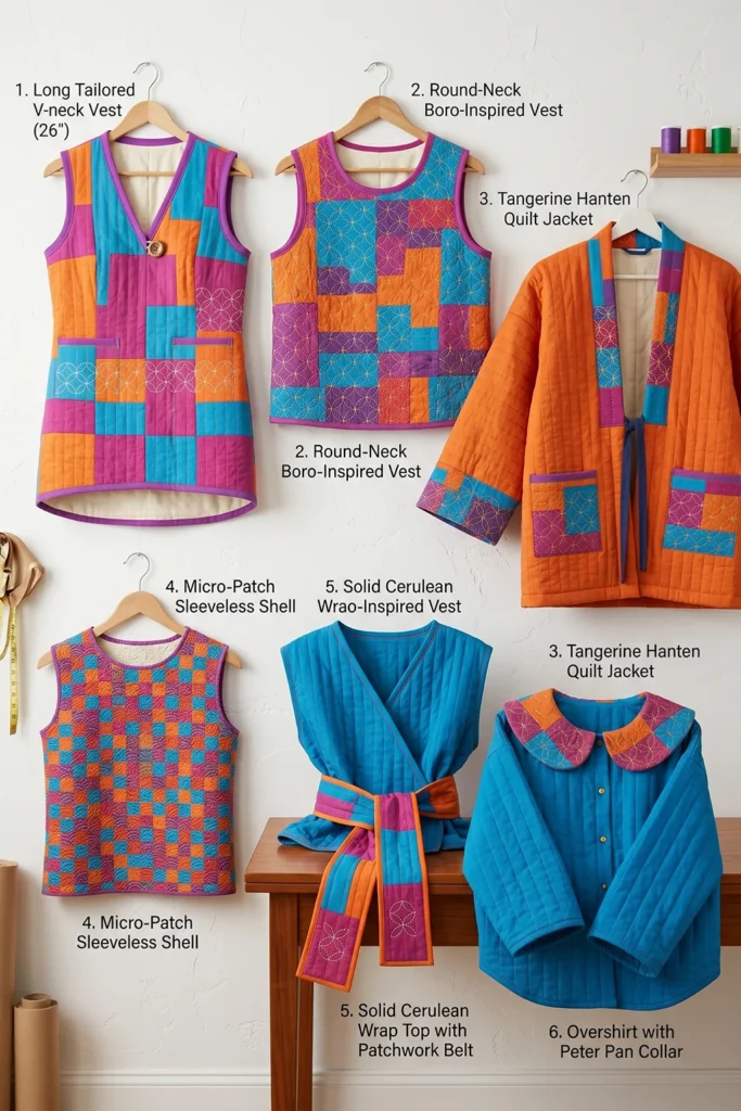 Tailored Japanese Quilt Vests for Effortless Transitional Style
