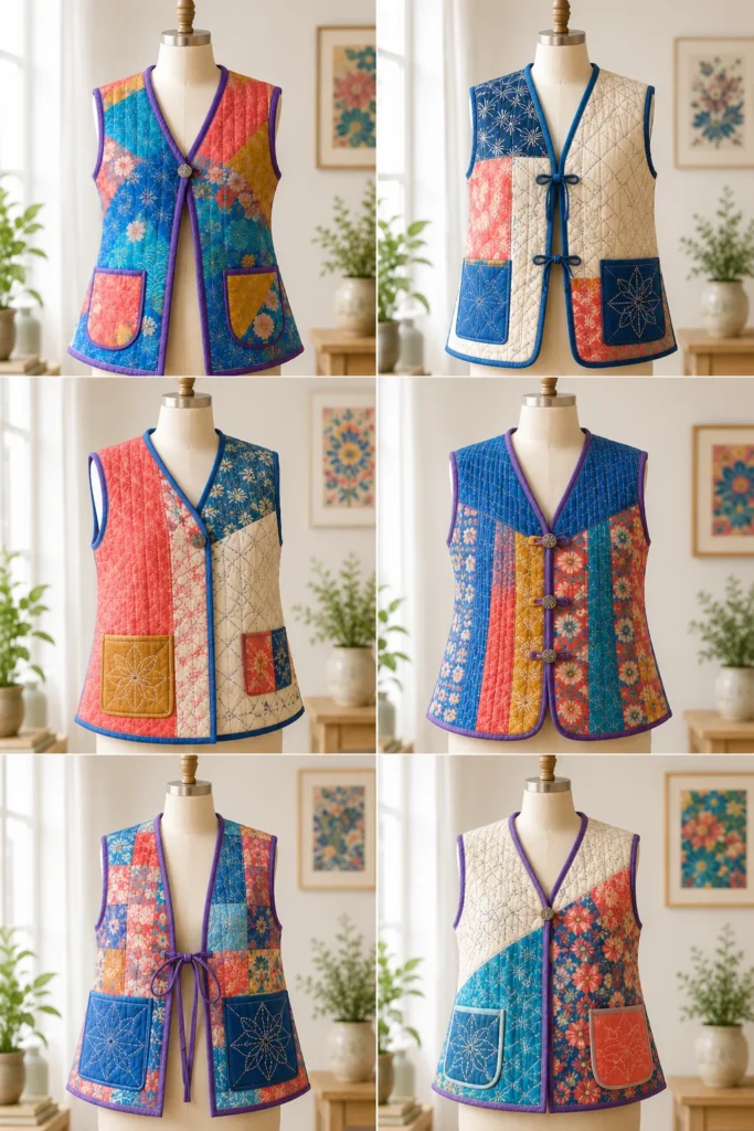 Tailored Japanese Quilt Vests for Effortless Transitional Style