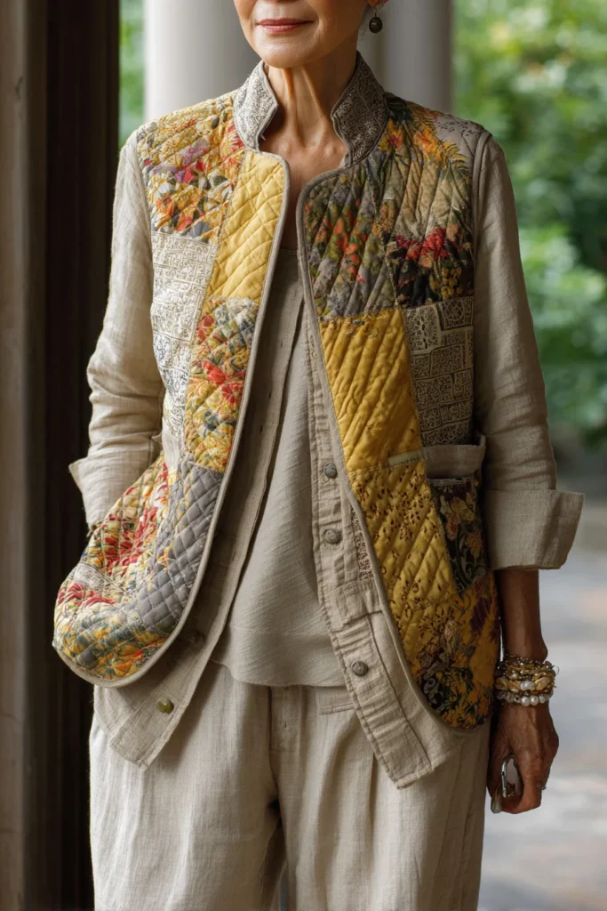 Tailored Japanese Quilt Vests for Effortless Transitional Style