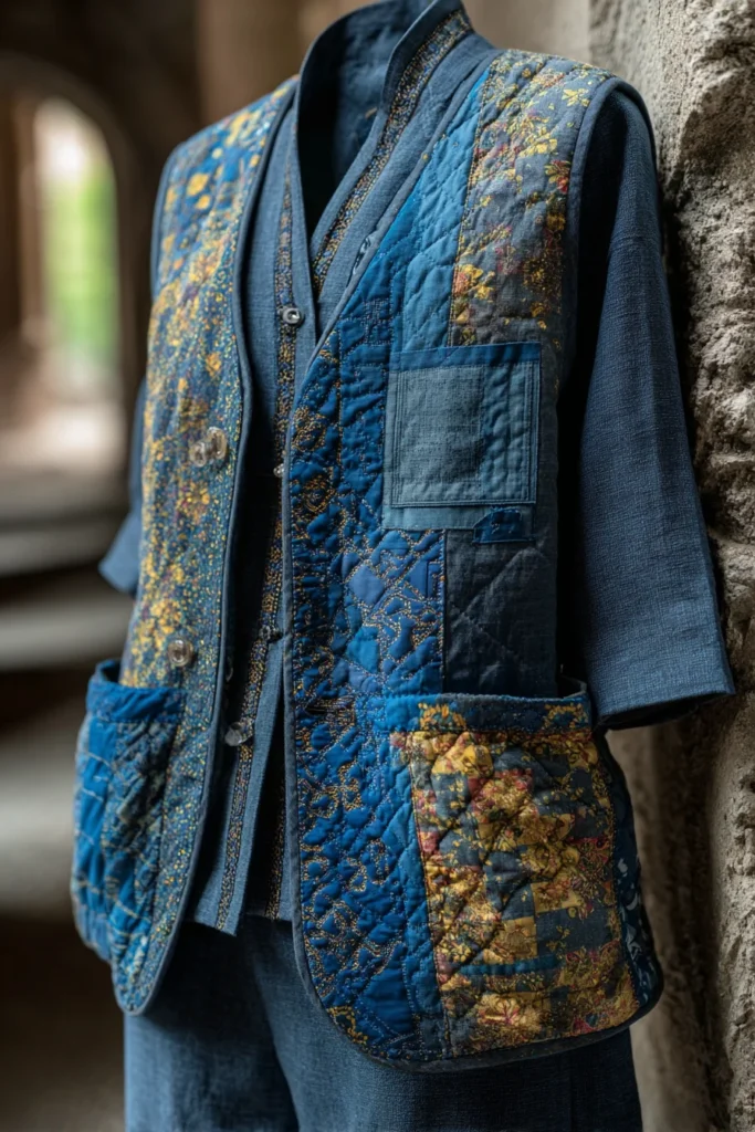 Tailored Japanese Quilt Vests for Effortless Transitional Style