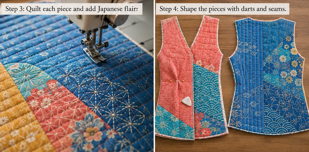 Tailored Japanese Quilt Vests for Effortless Transitional Style