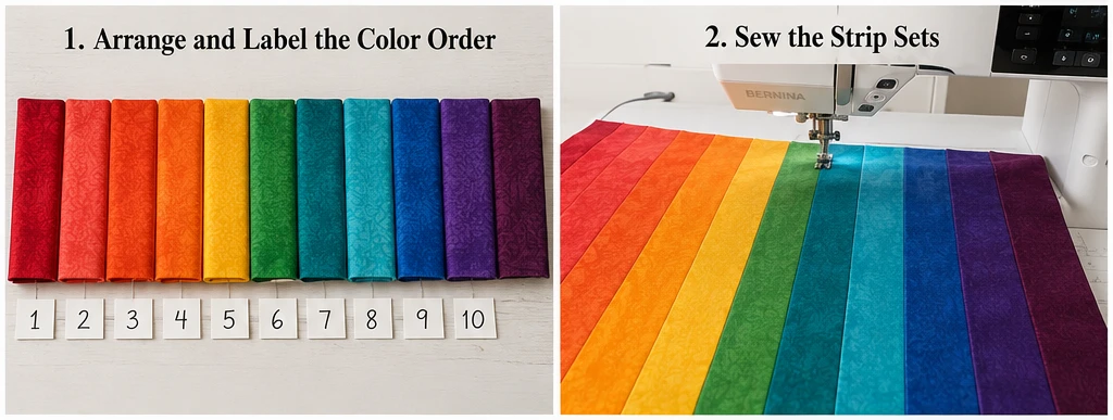 Bold Color Wave and Ombre Bargello Patterns for Elegant Living Rooms