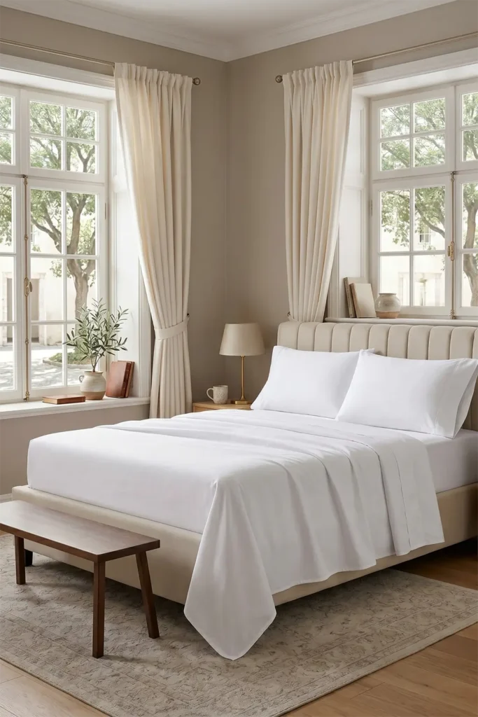California Design Den 100% Organic Cotton Percale Sheet Set