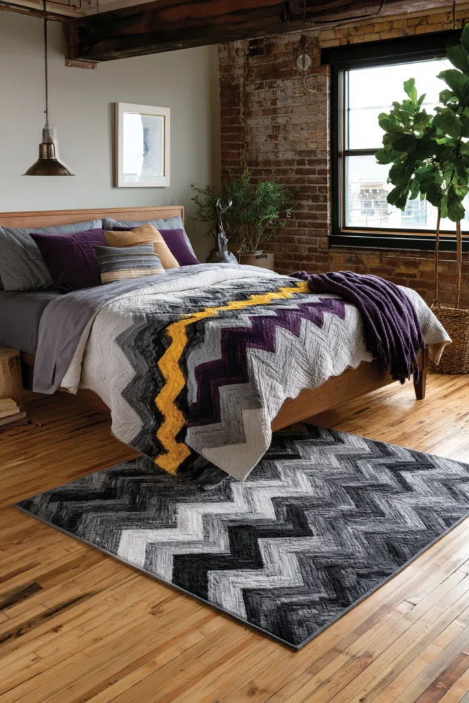 Chic Monochrome and Neutral Tone Bargello Designs for Sophisticated Interiors