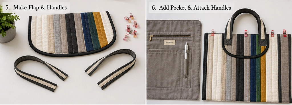 Chic Padded Jelly Roll Quilted Laptop Bags for Stylish Professionals