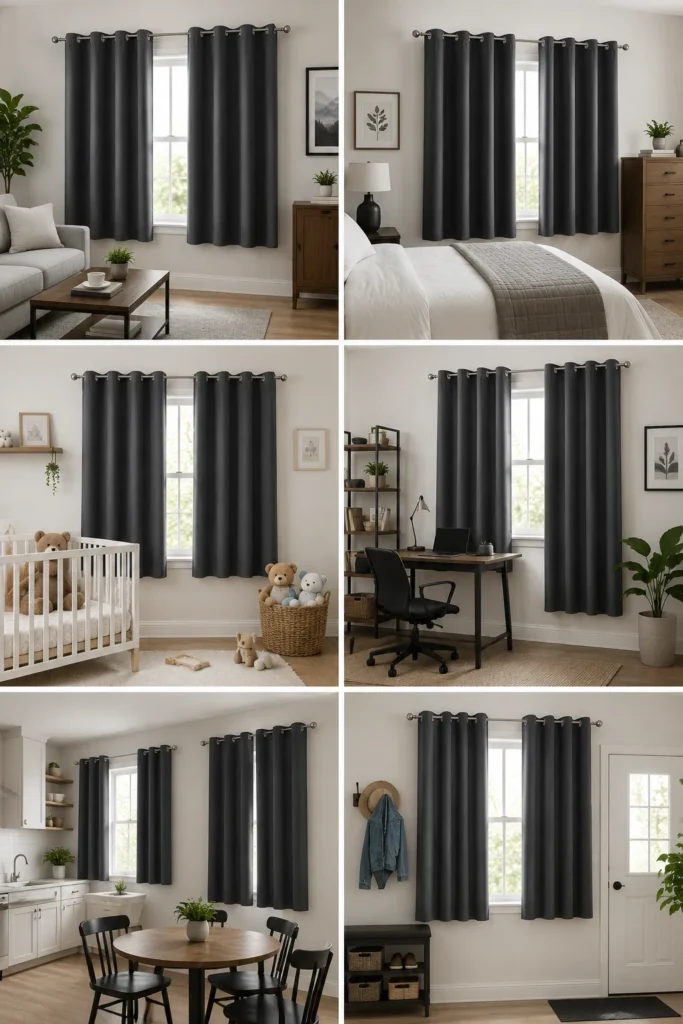 ChrisDowa Grommet Blackout Curtains