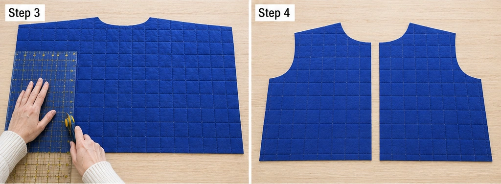 Cropped Boxy Quilted Jacket for a Modern Minimalist Silhouette