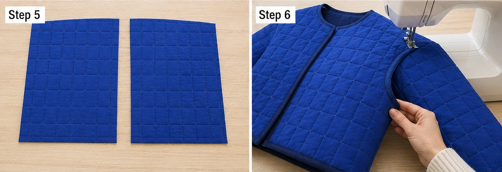 Cropped Boxy Quilted Jacket for a Modern Minimalist Silhouette