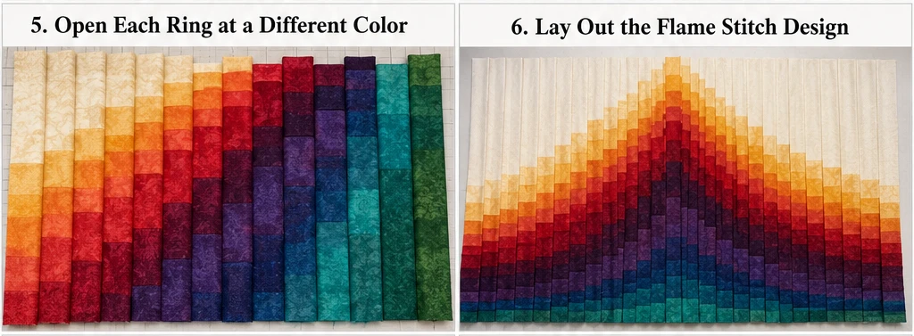 Elegant Modern Flame Stitch Bargello Quilt Patterns for Luxurious Bedrooms