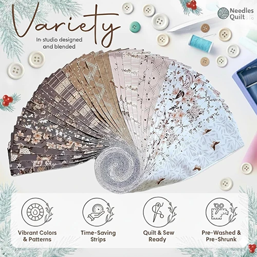 Jelly Roll Fabrics for Quilting Clearance 40 Strip